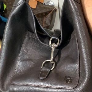 Dooney & Bourke Vintage Brown Lobster Hook Handbag In excellent condition.